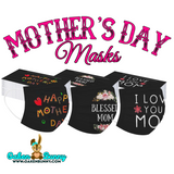 MOM-THEMED Disposable MASKS: I Love You Mom & Blessed Mom