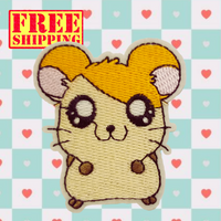 2.80"x2.20" HAPPY MOUSE Embroidered Patch with Choice of Backing