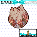 3"×2.55" Cat-Shaped Heart or Heart-Shaped Cat with Choice of Backing