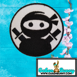 3" Cute NINJA Embroidered Patch with Choice of Backing