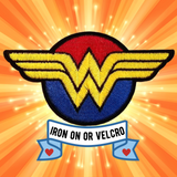 4.20"x2.35" WONDER WOMAN Symbol Embroidered Patch with Choice of Backing