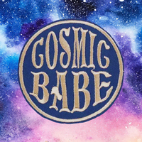 3" COSMIC BABE Round Embroidered Patch with Choice of Backing