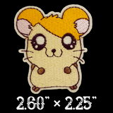 2.80"x2.20" HAPPY MOUSE Embroidered Patch with Choice of Backing