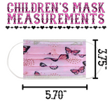 CHILDREN'S BUTTERFLY MASKS in Purple, Pink, Orange